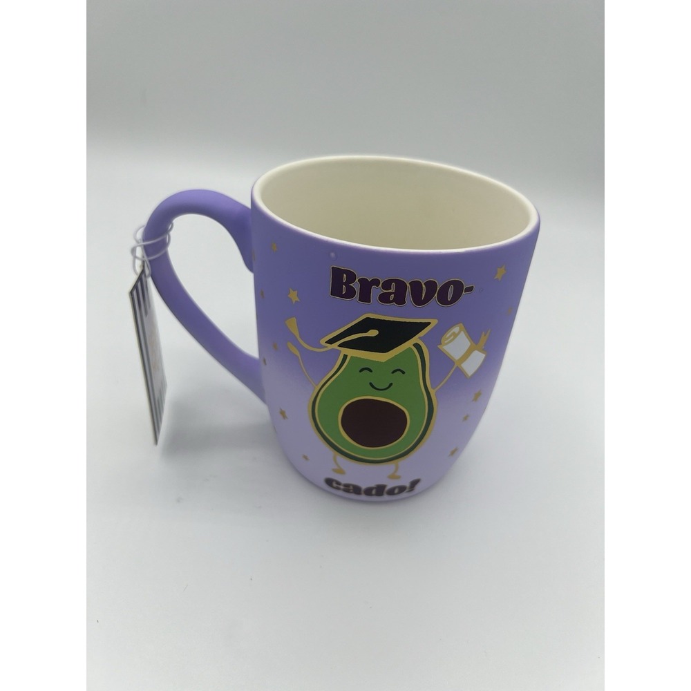 Luna & Sage Ceramic Coffee Mug Grad Avocados Love Theme